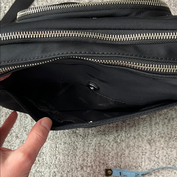 Calvin Klein Black Crossbody with Silver Accents - Picture 5 of 10